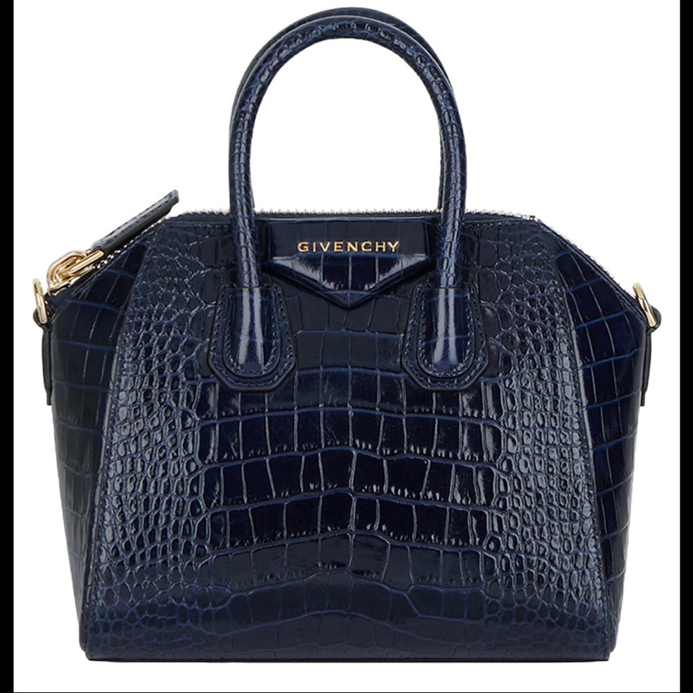 Givenchy - Antigona (Small) Navy Croc -  Only this beauty 2x